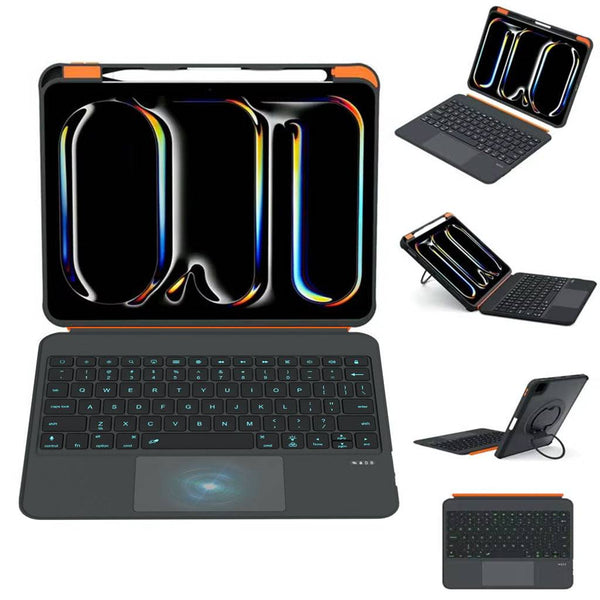 TECPHILE – TU3607 Keyboard for iPad A16, Air 11 (M3/M2), Air 4th/5th & Pro 11 (1st-4th Gen) - 1