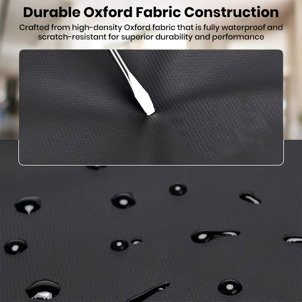 Waterproof and scratch-resistant Oxford fabric on TECPHILE smart backpack ensures durability and protection in all weather conditions.