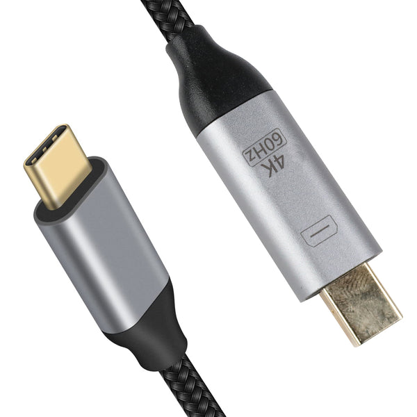 TECPHILE USB Type C to Mini Display Port Cable - 2