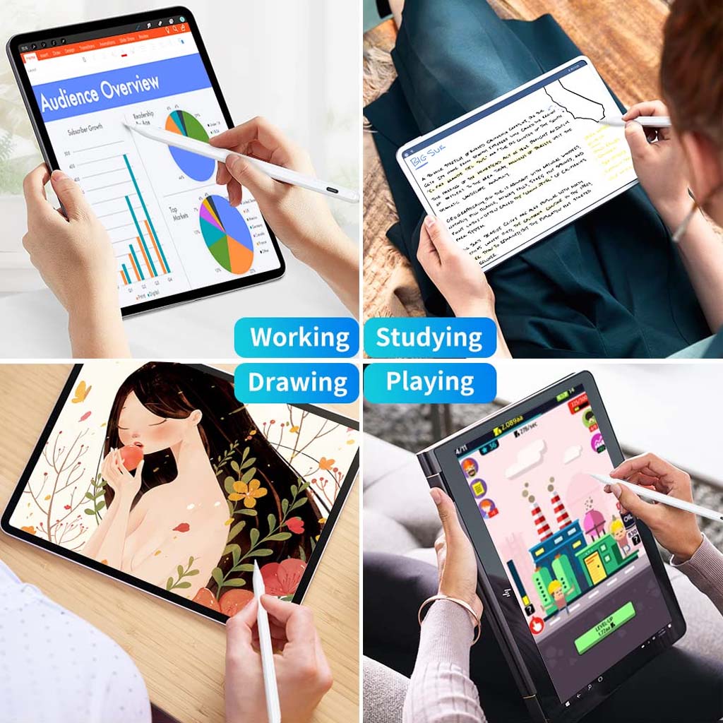 TECPHILE V1S Upgraded Stylus Pen For iPads is All in One