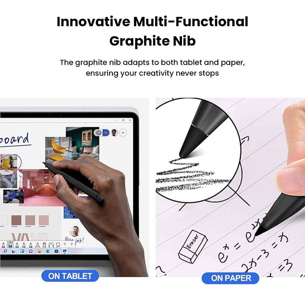 TECPHILE X1 Pro Active Stylus Pen for Microsoft Surface with Graphite Nib