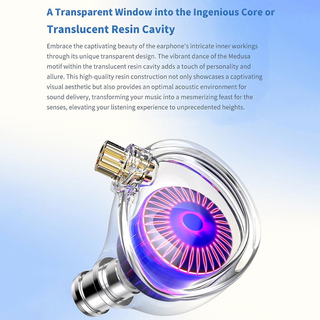 TRN Medusa 12mm 2nd Gen DLC Dynamic Driver IEM resin shell