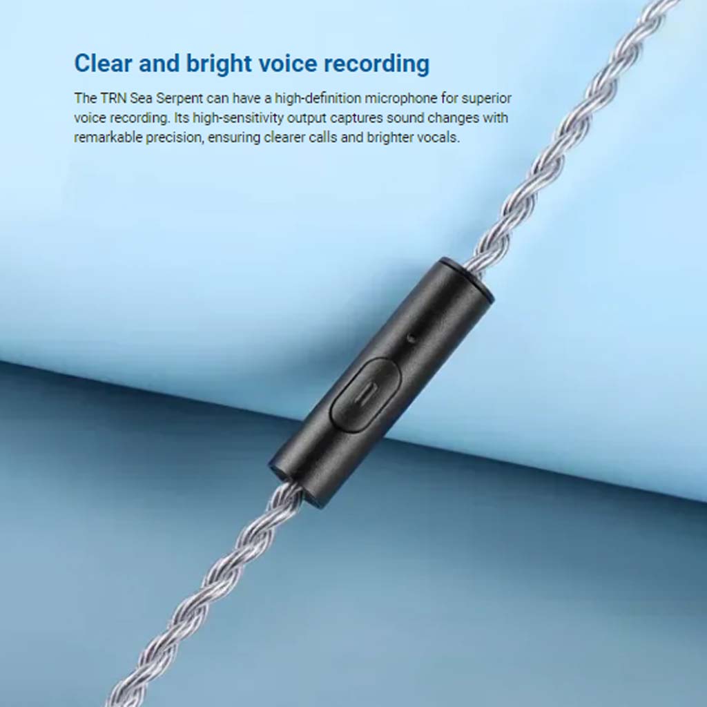 TRN Sea Serpent 4 Core Copper & Silver Mixed Upgrade Cable mic