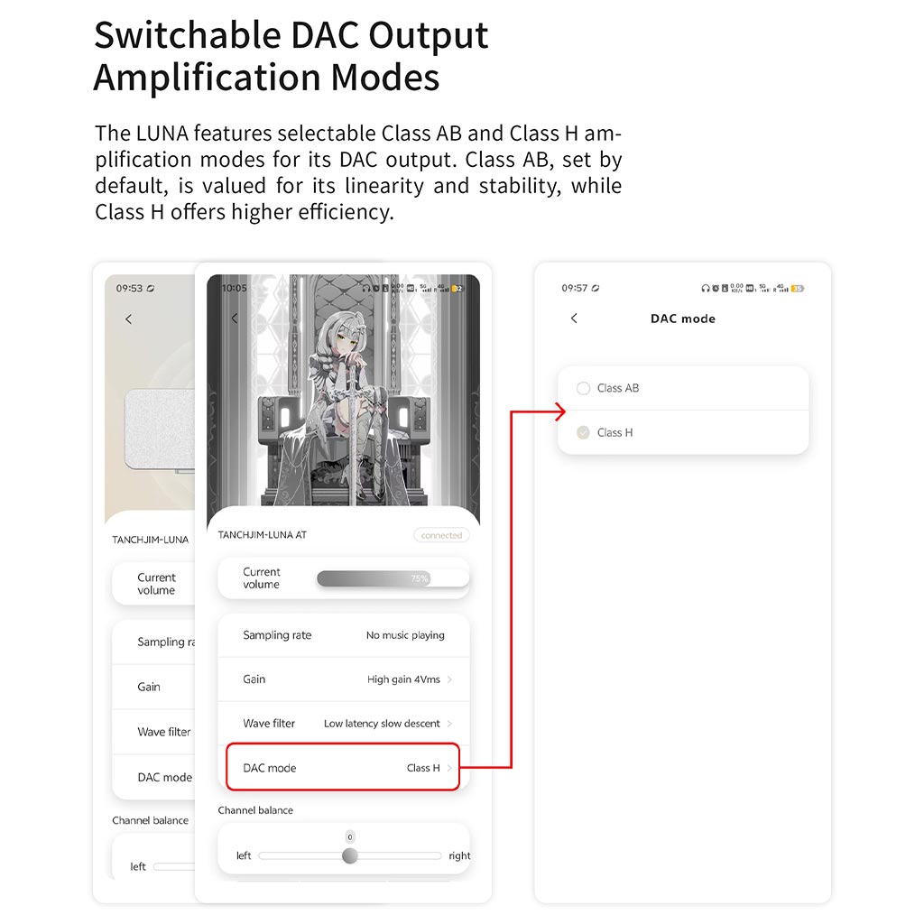 Tanchjim Luna Protable DAC & Amp Switchable DAC Output
