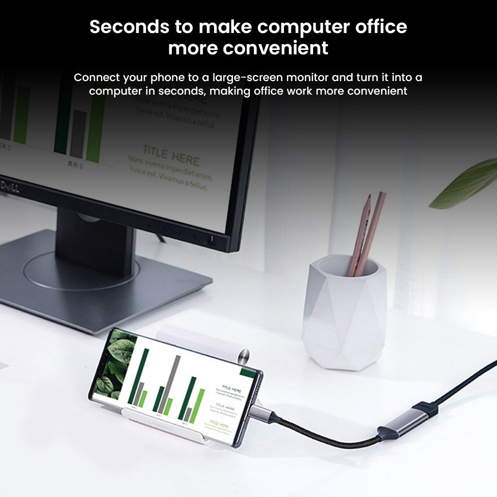 TECPHILE - Type-C to 1000Mbps Ethernet Adapter (18CM)