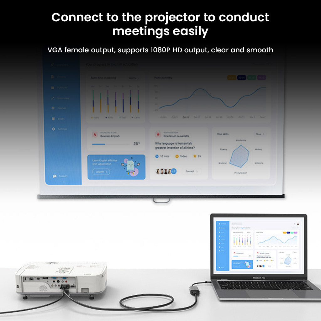 TECPHILE - Type-C to 1000Mbps Ethernet Adapter (18CM)