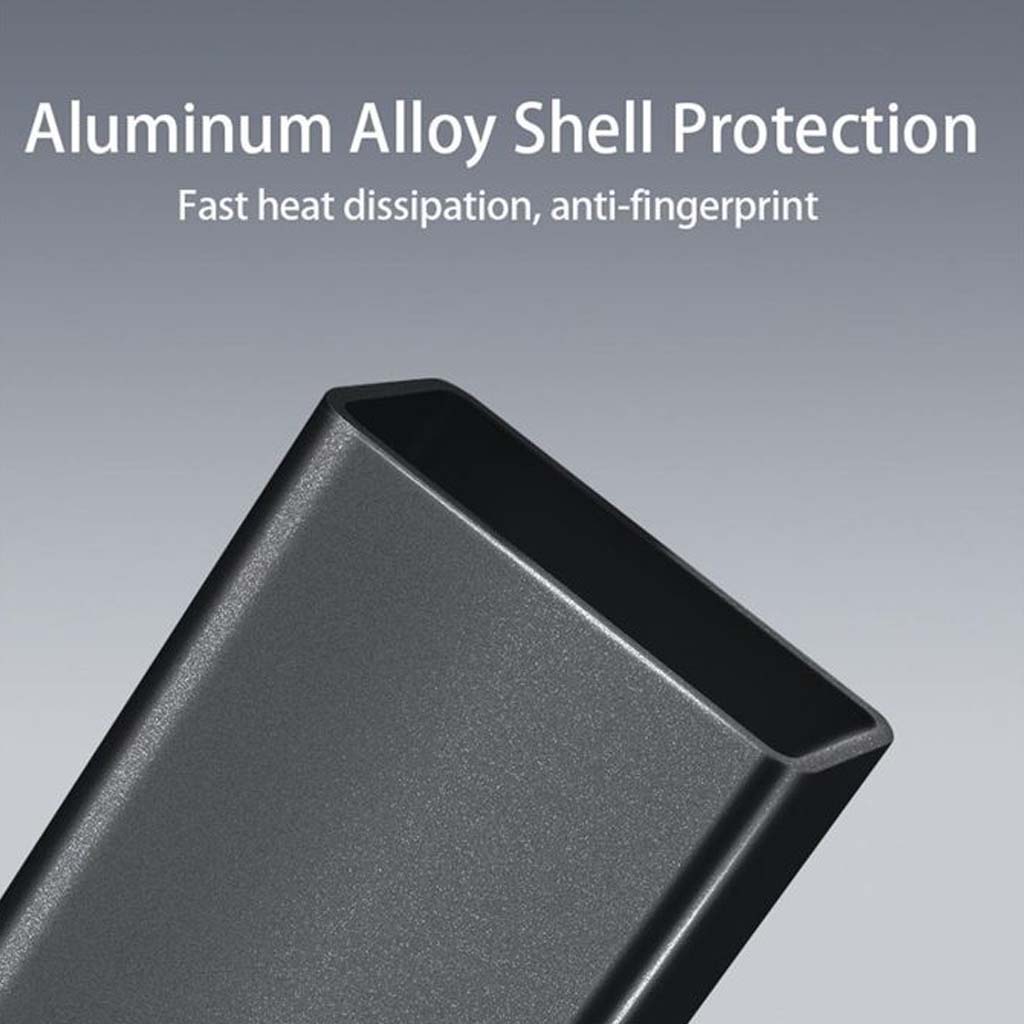 TECPHILE USB OTG Adapter with aluminum alloy shell for heat dissipation and anti-fingerprint protection in compact design.