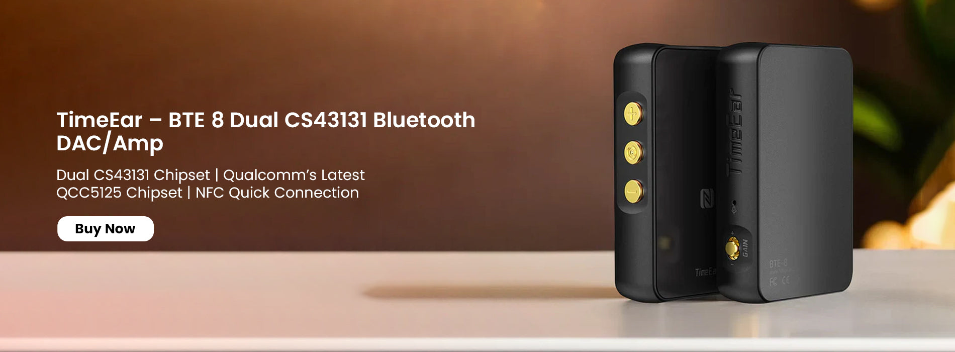 TimeEar BTE 8 Dual CS43131 Bluetooth DAC/Amp