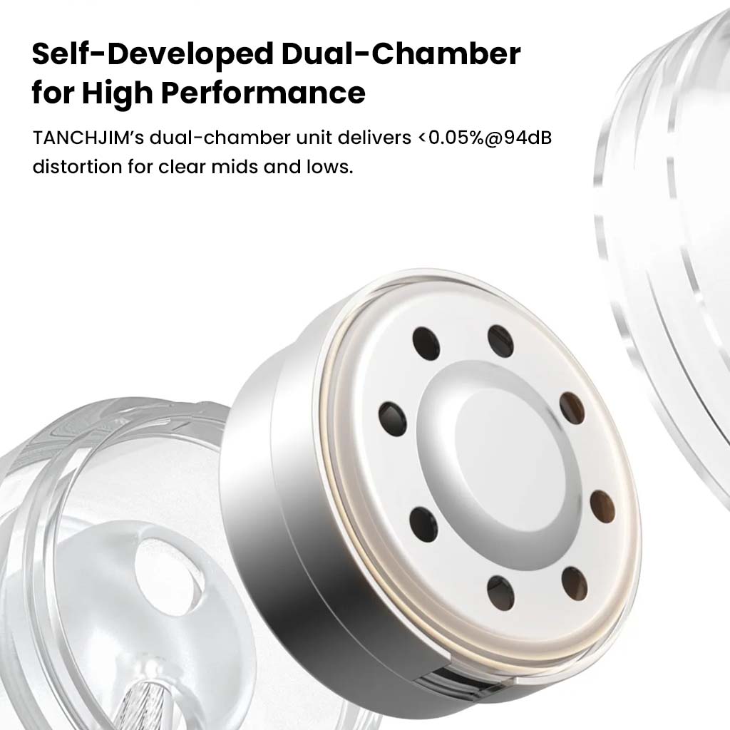 TANCHJIM Zero Ultima IEM SILVER self-developed dual chamber