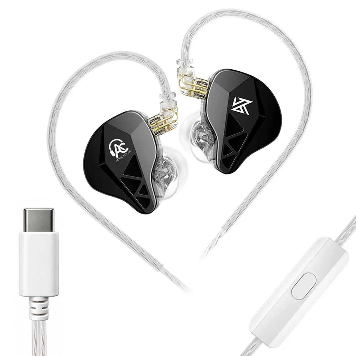 AUDIOCULAR x KZ Beast Type-C IEM with KT02H20P DAC, 10mm Dual Magnetic Driver