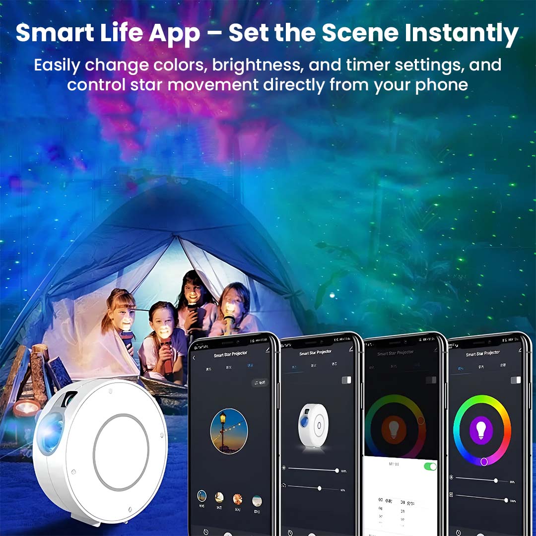 SK20 Wifi Smart Nebula Galaxy Star Light Projector, App & Voice Control