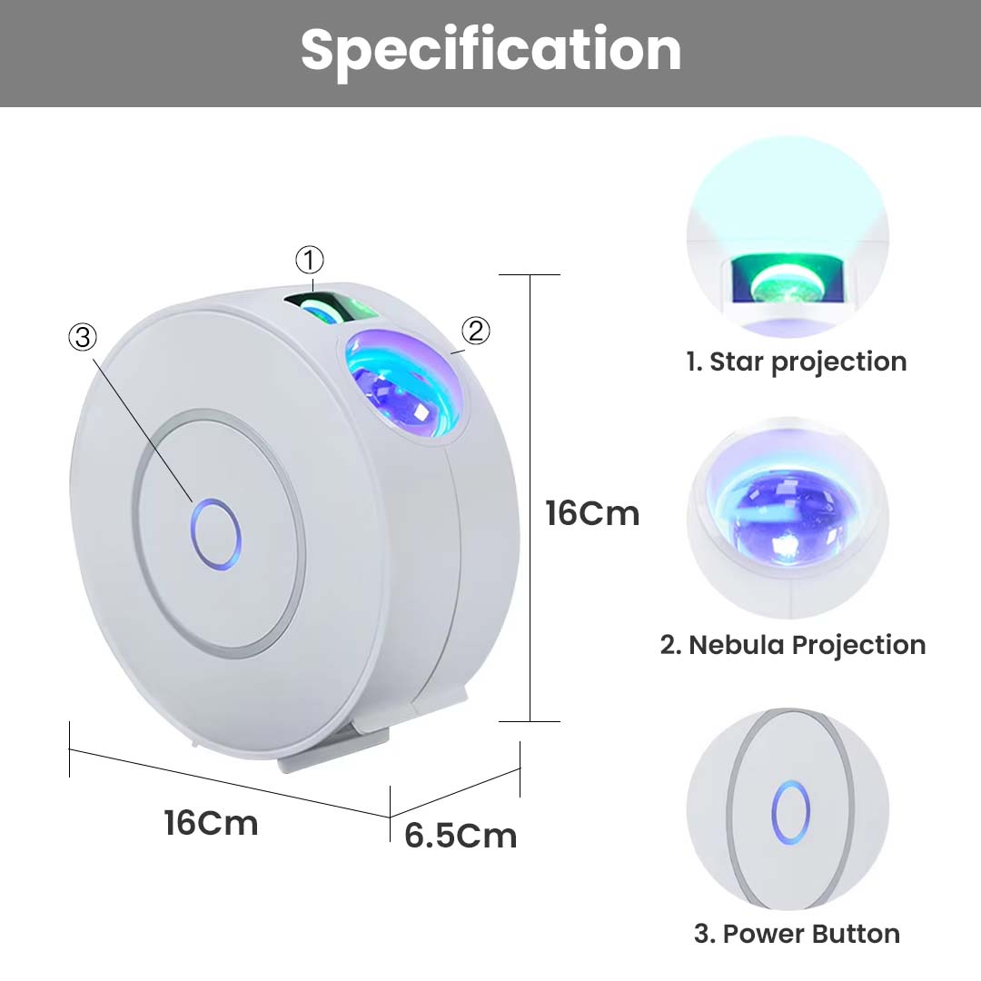 SK20 Wifi Smart Nebula Galaxy Star Light Projector, App & Voice Control