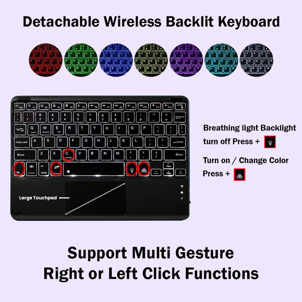X510T Keyboard Case for Samsung Galaxy Tab S9 11 - 3