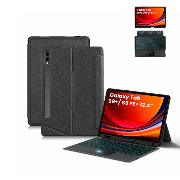 YJ-S9+ keyboard case for Samsung Galaxy S9 Plus/ S9 FE Plus 12.4” - 1