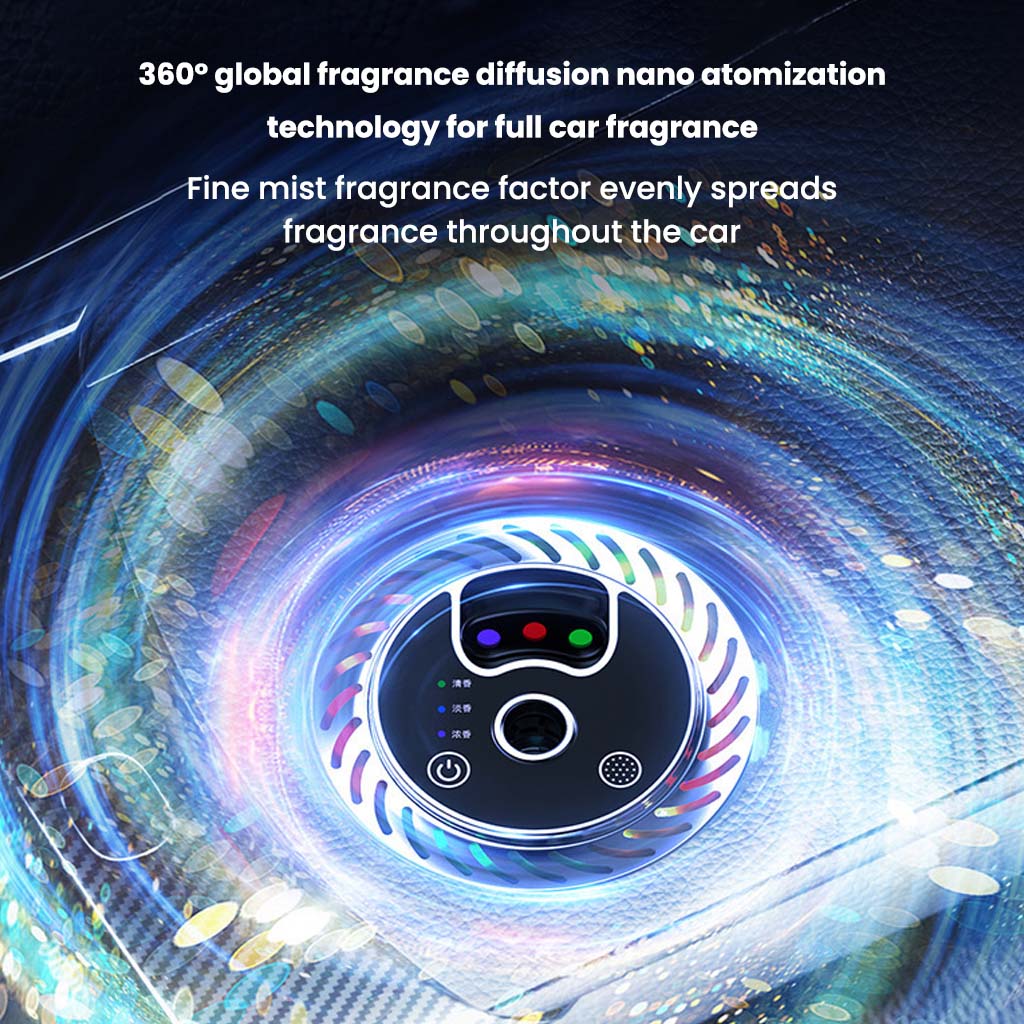 Z11-B Car Air Freshener Diffuser with 360° nano atomization for even fragrance distribution throughout the vehicle.