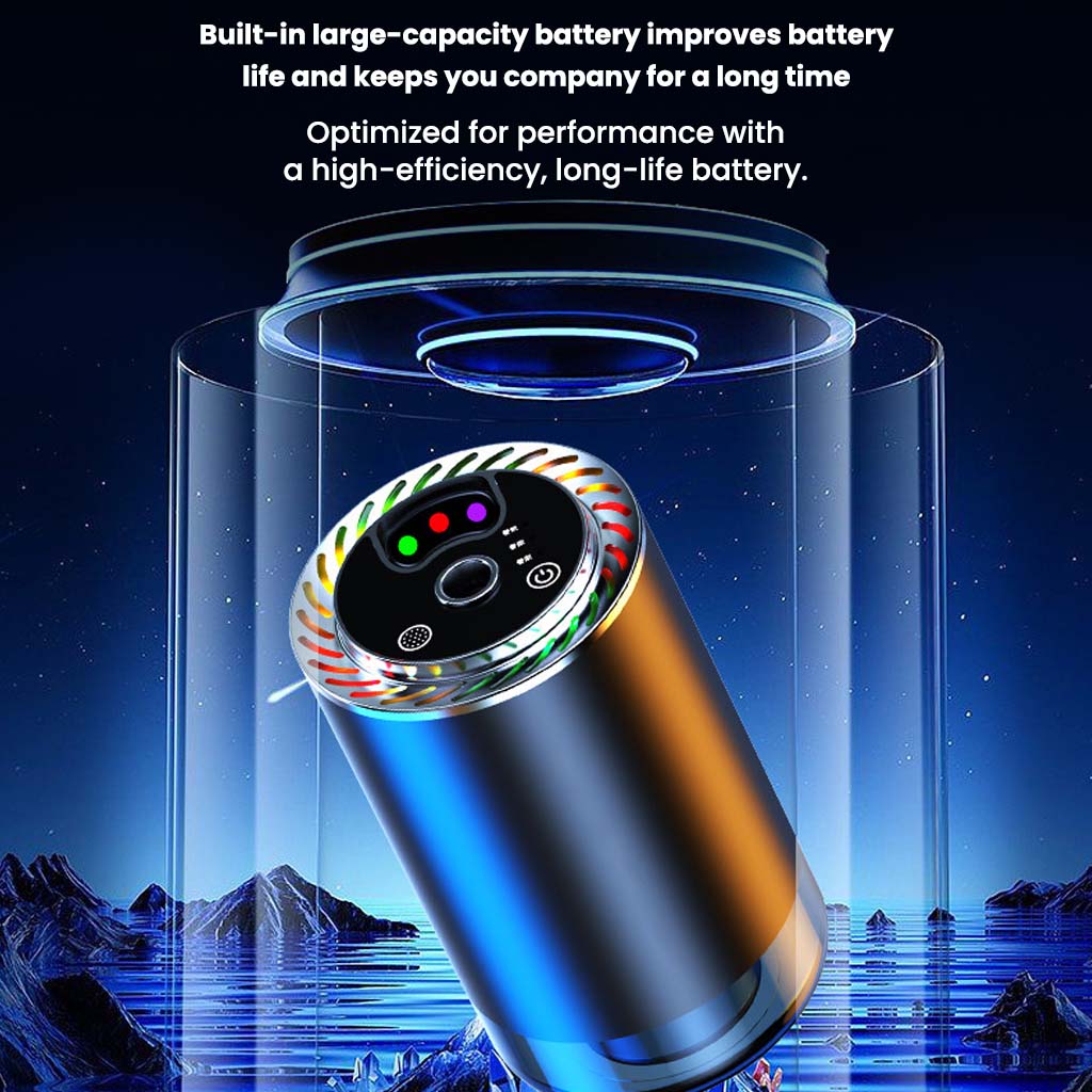 Z11-B Car Air Freshener Diffuser with high-capacity battery for long-lasting performance and continuous aroma output.