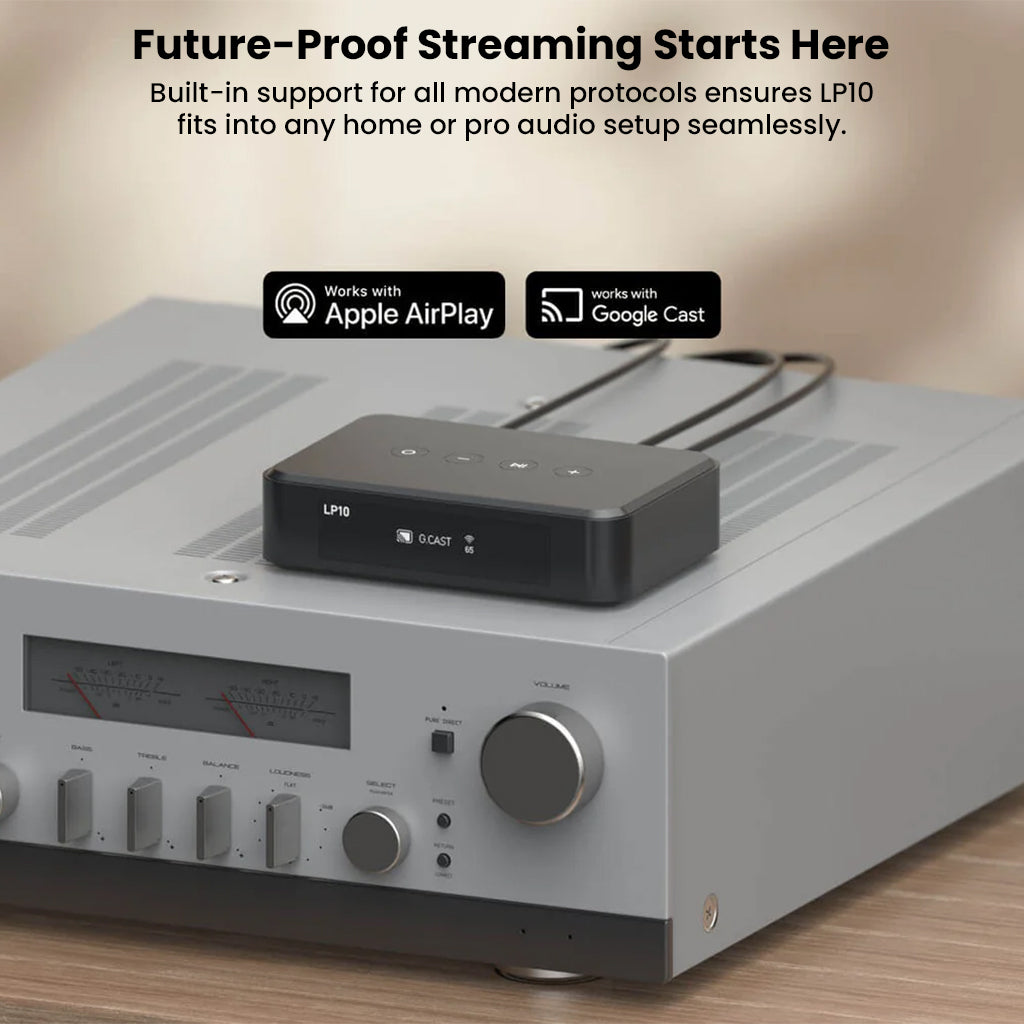 Arylic - LP10 Wireless Music Streamer with AirPlay 2, Multiroom Stereo