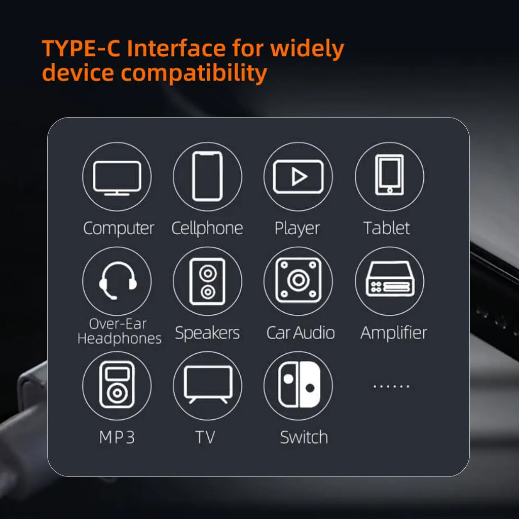 KZ M2 Cable with Mic - Upgrade Audio | 3.5mm & Type-C, compatible with computers, tablets, phones, and more via Type-C interface.