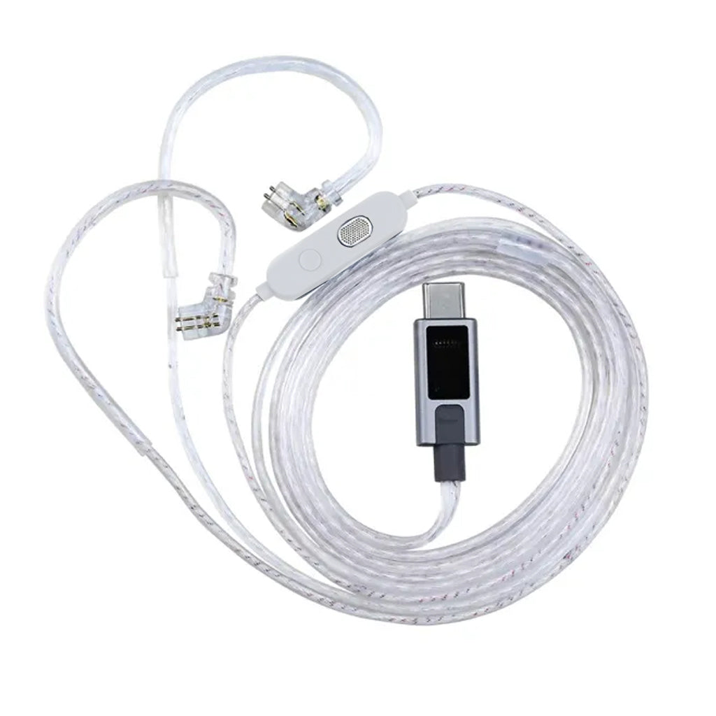 KZ- M2 Silver-Plated Upgrade Cable with Dual Mic