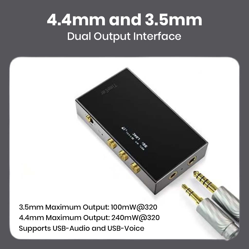 TimeEar- BTE 9 CS43198 DAC + Dual ESS9603 Amp Bluetooth DAC/Amp