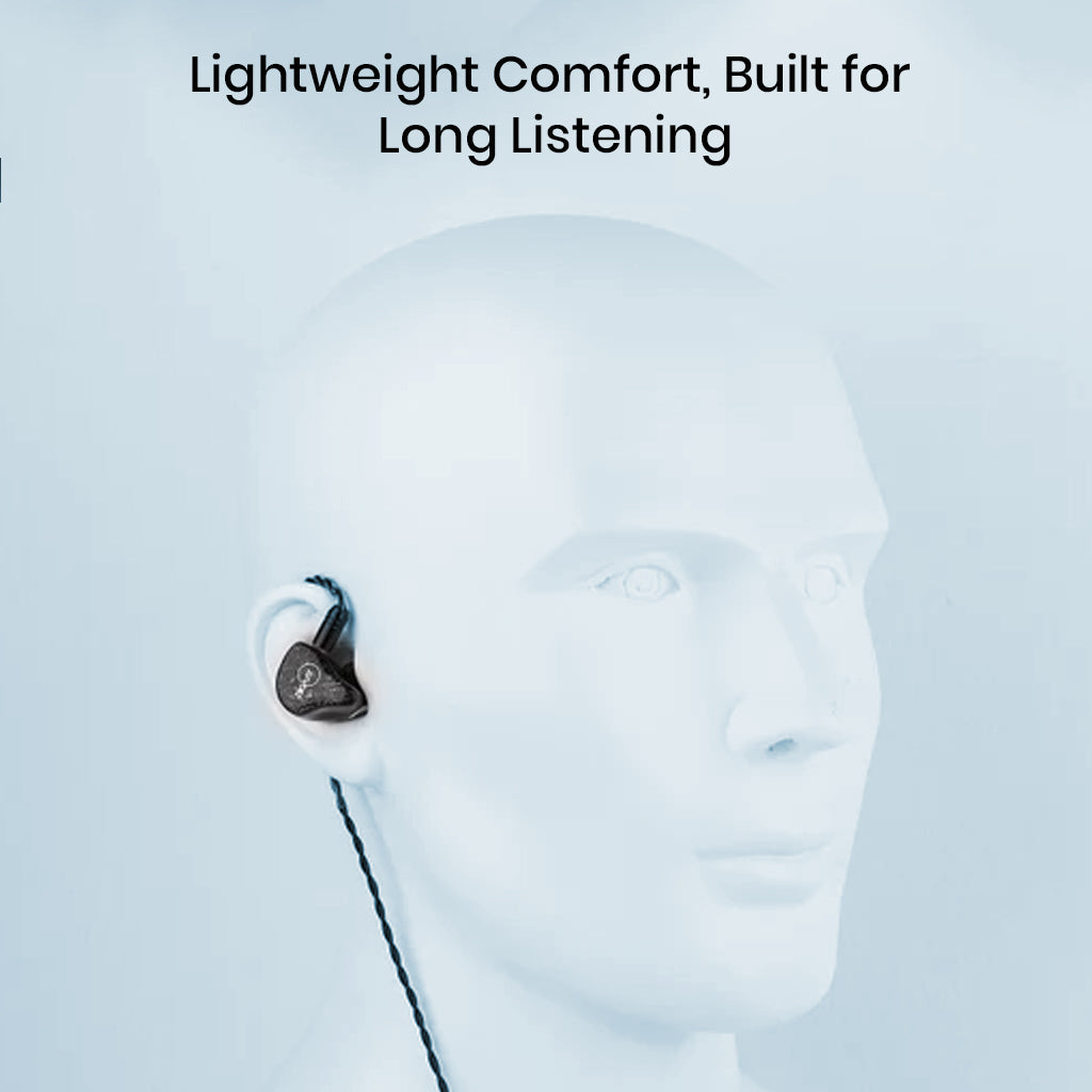 ZiiGaat Lush IEM Black NoMic 3.5mm lightweight design
