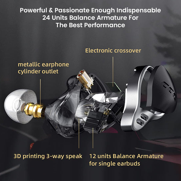 CCA- APEX24 24 Balanced Armature Drivers IEM - 2