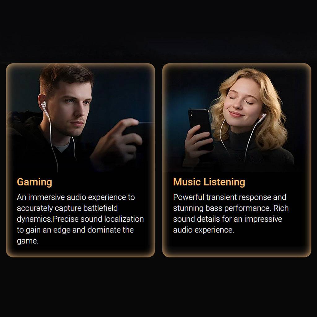 KZ- Duet Dual Dynamic Drivers Wired Earbuds delivering immersive audio for gaming and music with precise sound localization.