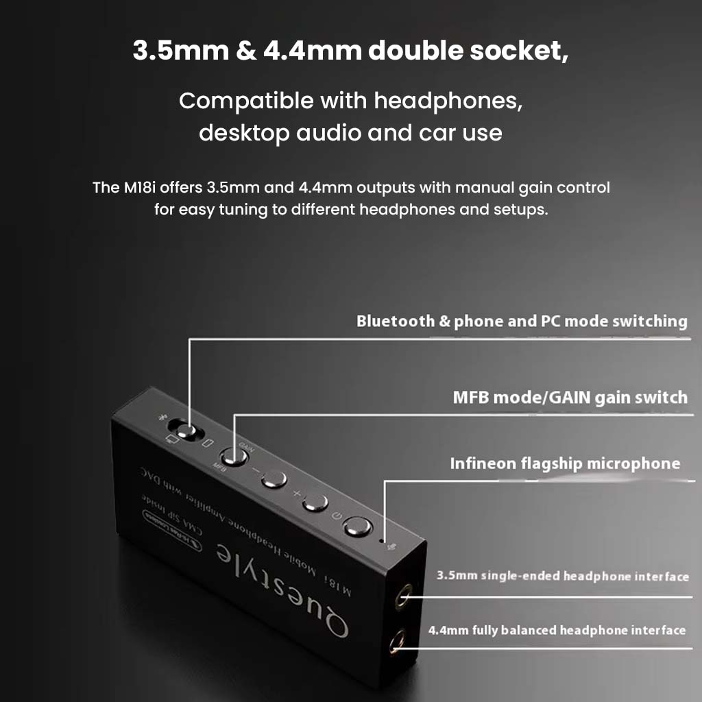 Questyle - M18i ES9219Q Portable DAC & Amp
