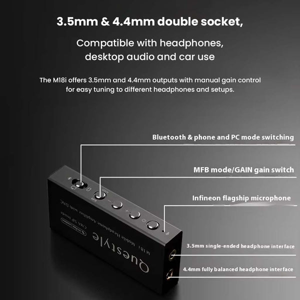 Questyle - M18i ES9219Q Portable DAC & Amp - 3