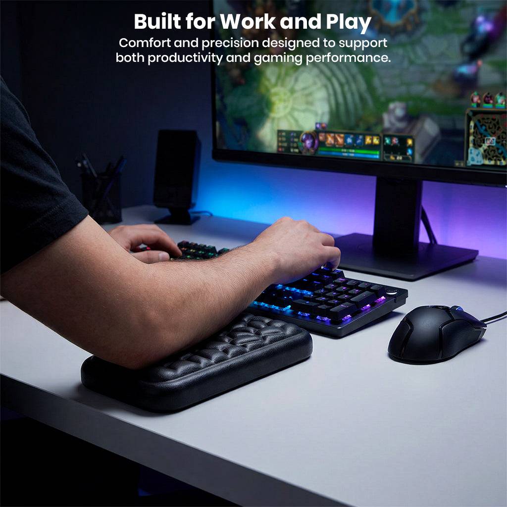 TECPHILE - Ergonomic Keyboard Wrist Rest Pad Support for Keyboard & Mouse