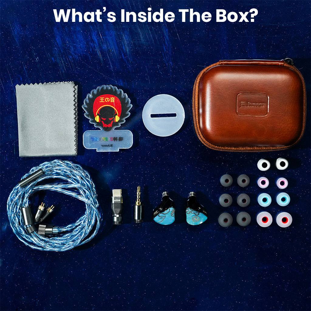 In-ear monitor accessories and case for Juzear x Z Defiant Gamefidelity Edition