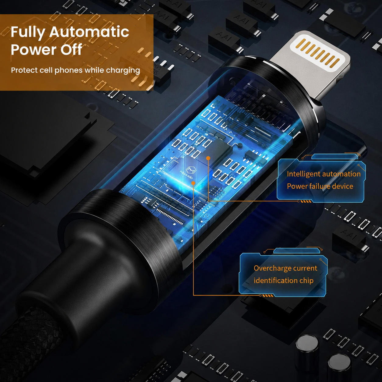 Mcdodo - USB-A to Lightning Fast Charging Cable for iPhone 14, 13