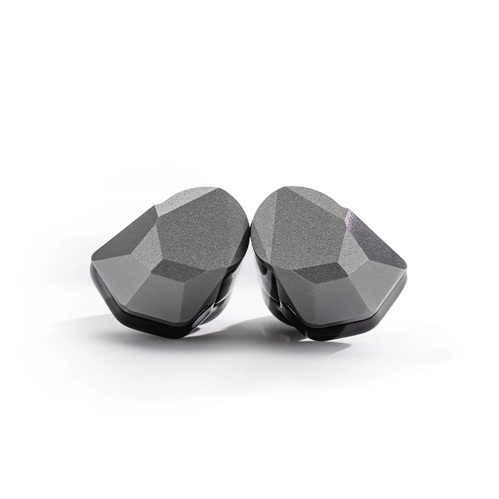 Moondrop Harmon 3 IEM with faceted metallic shell design, offering premium in-ear monitors with dynamic drivers for balanced sound.