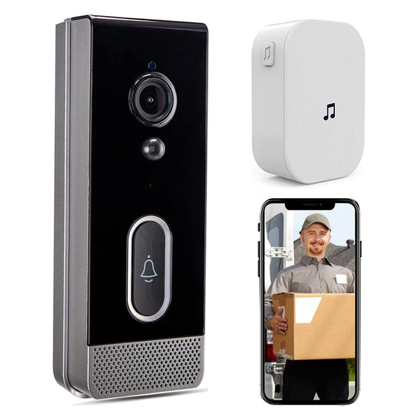 TECPHILE Smart Wireless Video Doorbell Two Way Audio - 1