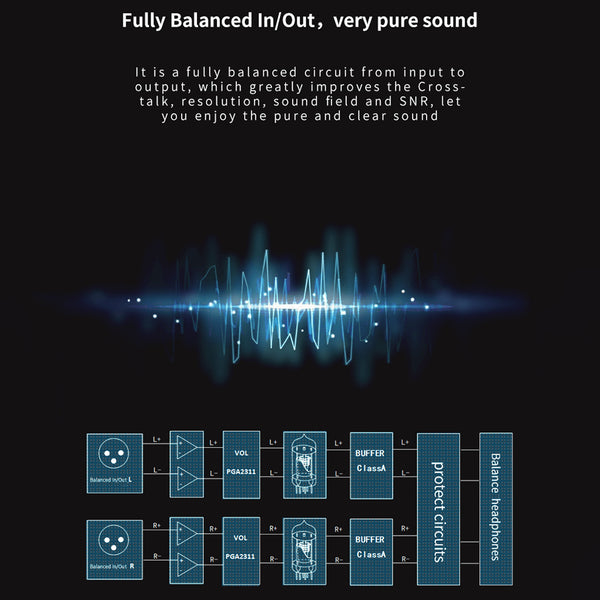 xDuoo TA 20 Plus Balanced Tube Headphone Amplifier - 6