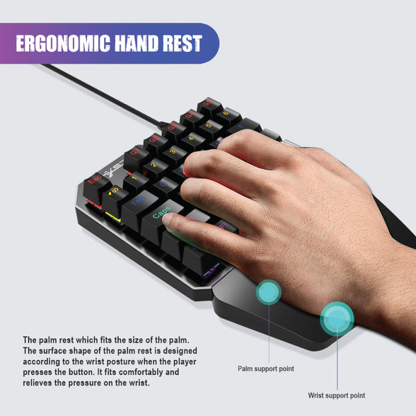 HXSJ - J100 Wired Gaming Keyboard - 16