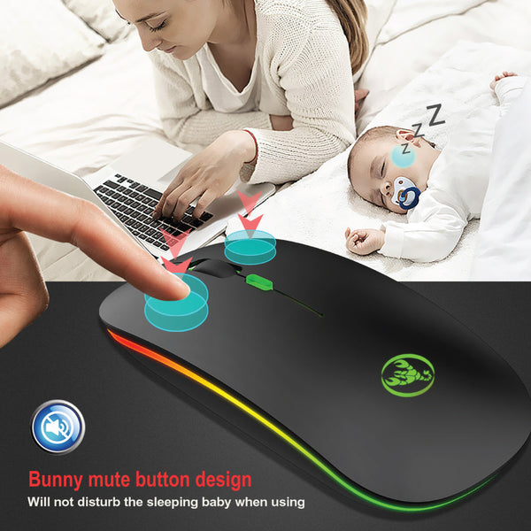 HXSJ - T18  Dual Mode Wireless Mouse - 15