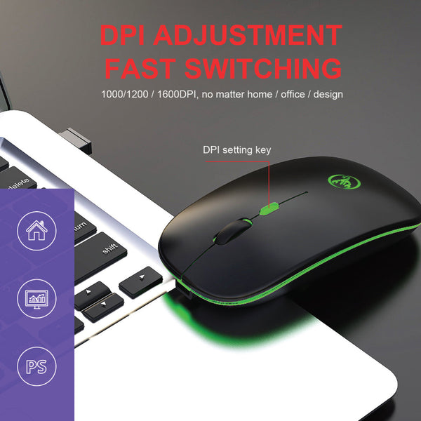 HXSJ - T18  Dual Mode Wireless Mouse - 8