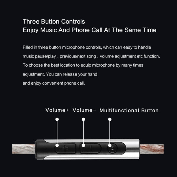 JCALLY - JC20 Upgrade Cable for IEM With Mic - 20