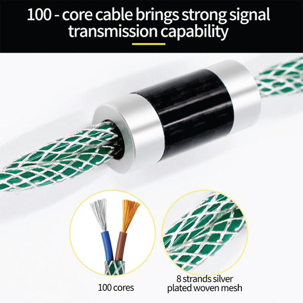 KZ - 90-11 OFC Silver Plated Upgrade Cable for IEM - 9