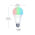 MOES - 14W RGB+C+W Smart LED Bulb - 8