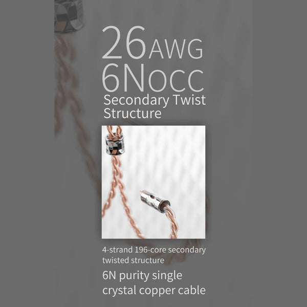 MOONDROP - LINE-T Upgrade Cable for IEM - 3