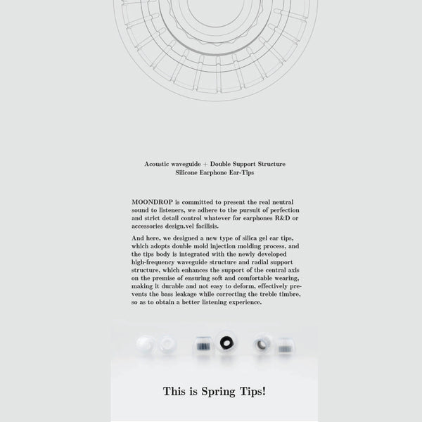 MOONDROP - Spring Tips Silicone Eartips for IEM - 36