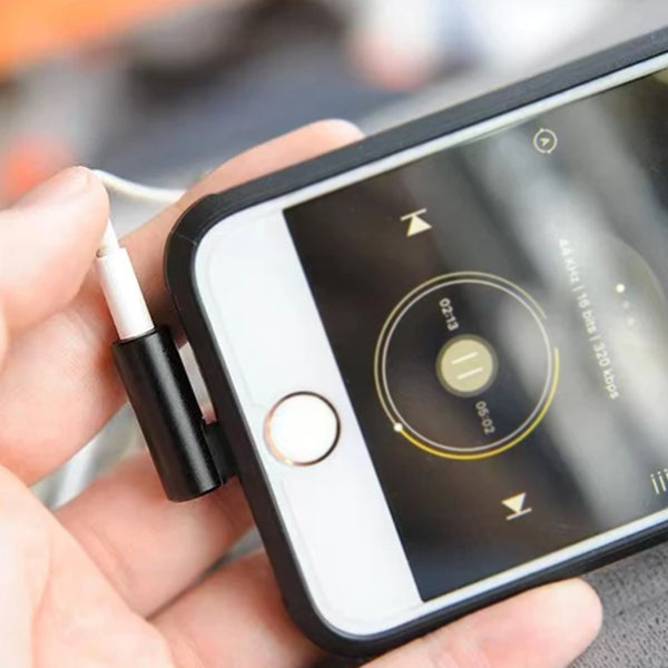 Meenova - Lighting Male to 3.5mm Female Audio Adapter - 10