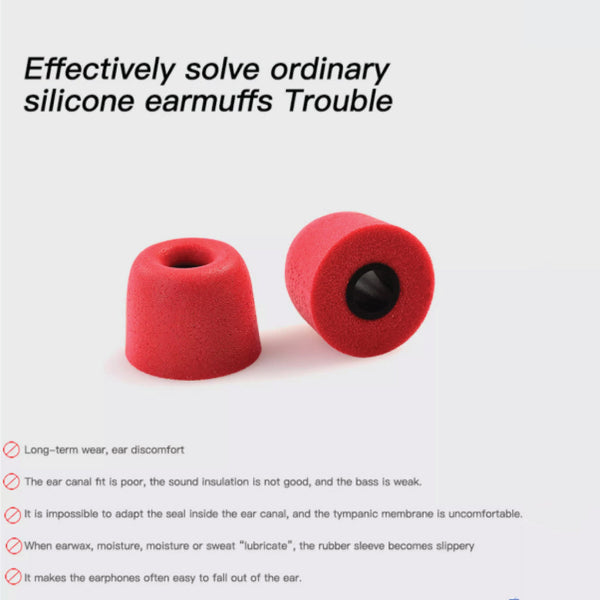 QKZ - T400 Memory Foam Eartips - 5