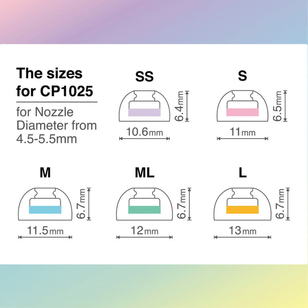 SpinFit - CP1025 Silicone Eartips for TWS - 2