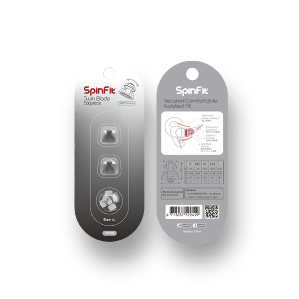 SpinFit - CP240 Twin Blade Eartips - 12
