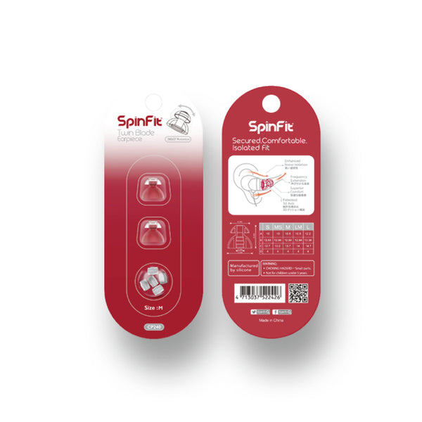 SpinFit - CP240 Twin Blade Eartips - 6