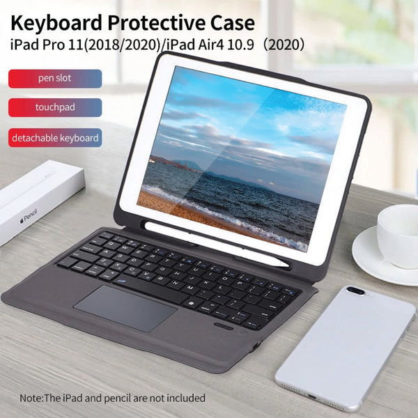 TECPHILE - T207 Wireless Keyboard Case For iPad - 8