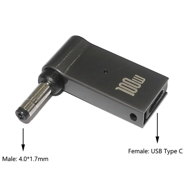 TECPHILE - 100W Female Type-C Laptop Adapter for Lenovo - 4